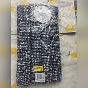 NEW Navy and White Woven Placemat Set